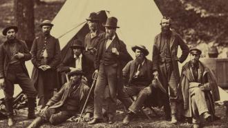 Picture of soldiers in the civil war