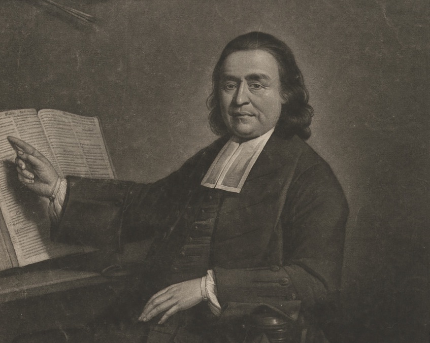 Mezzotint of Samson Occom by Jonathan Spilsbury, 1768. National Portrait Gallery