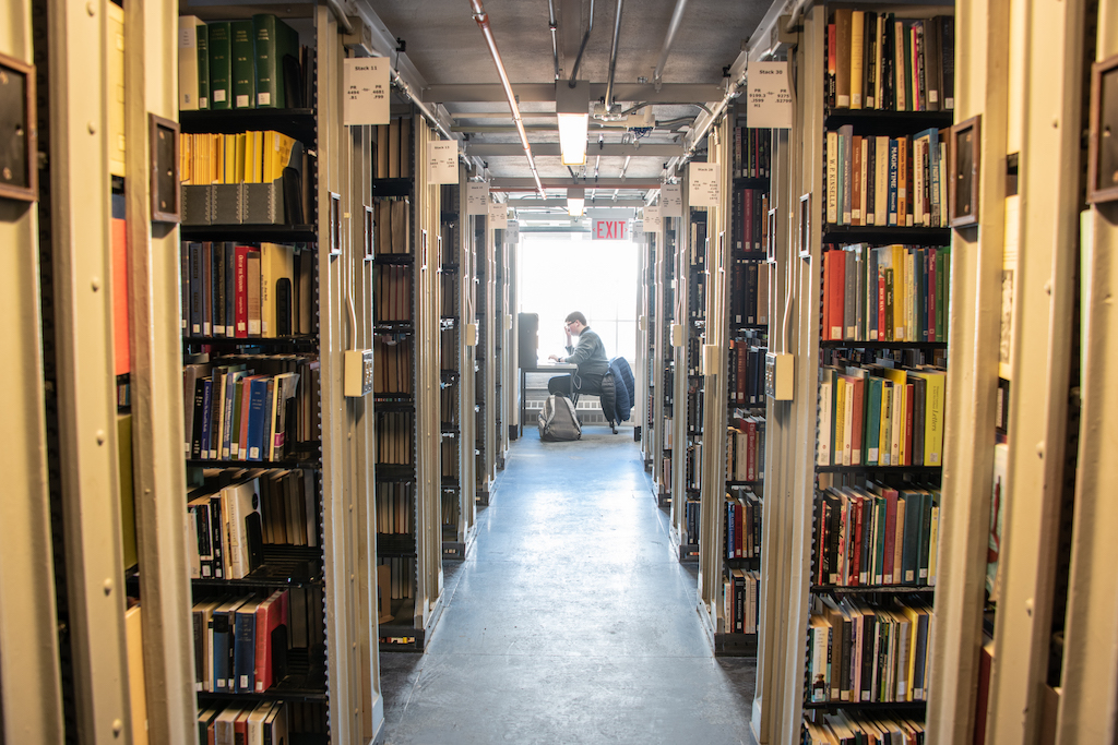Dartmouth Library stacks