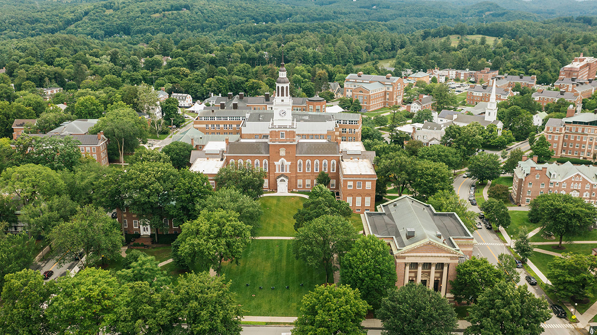 Baker Library aerial photo
