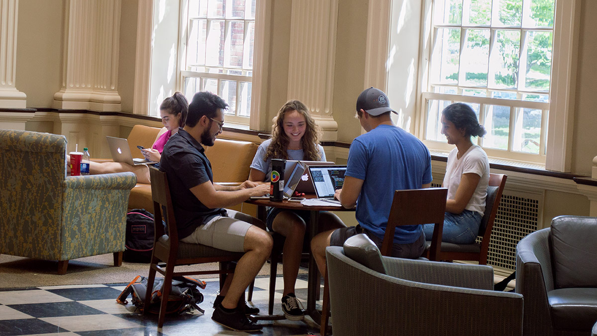 Baker main hall group study