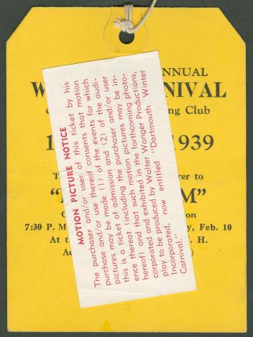 "Keg O' Rum ticket