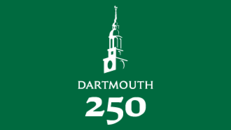 dartmouth 250 logo green background