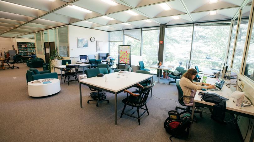 Kresge library study space at Dartmouth College