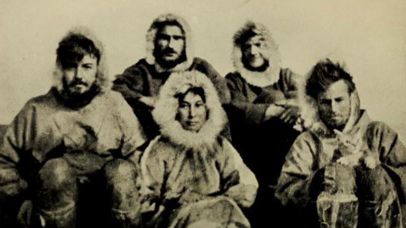 The five members of the 1921 Wrangel Island Expedition team