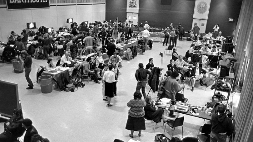 1984 Democrat Debate press room