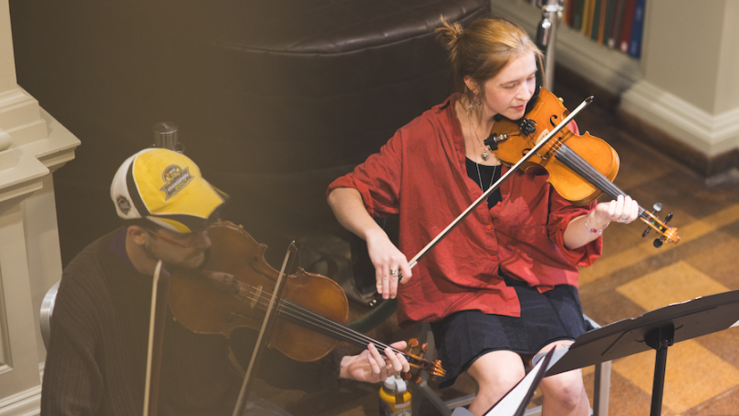 live music performance in east reading room