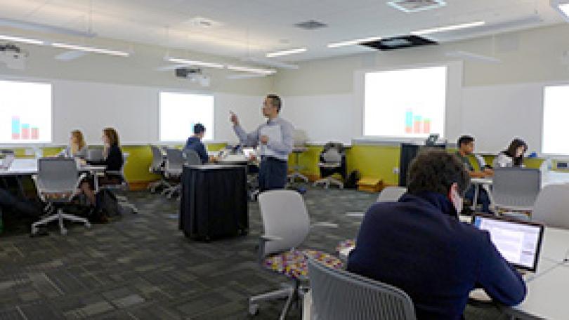 Teaching room Carson 61 in Baker-Berry Library at Dartmouth College