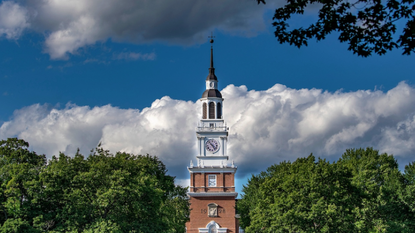 photo of baker library tower