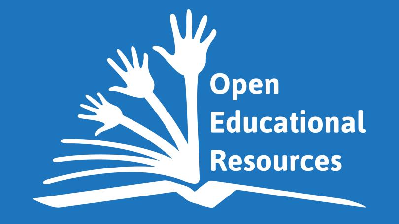 Open Education Resources- hands coming out of book pages