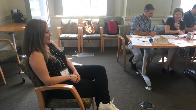 Katie Harding facilitating