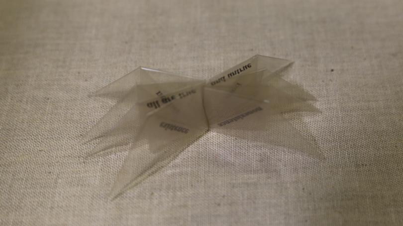 Vellum book in star shape