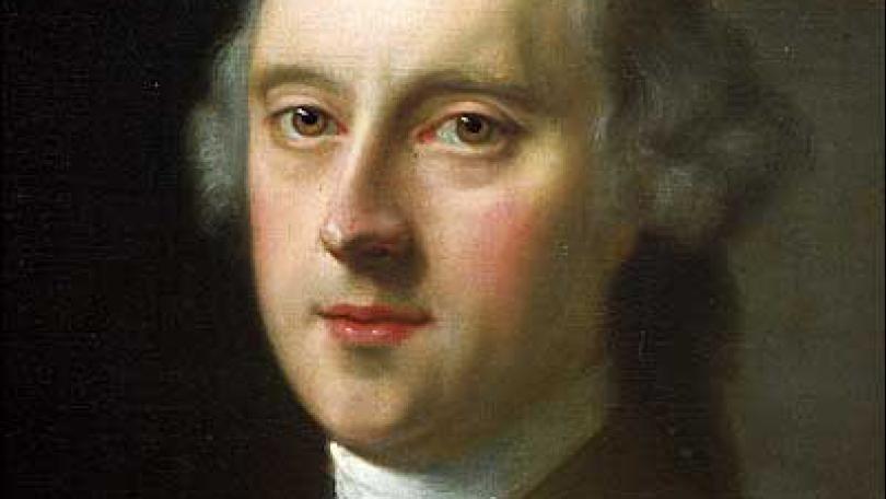 white man, 18th century oil portrait