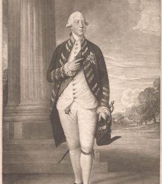mezzotint portrait of George III