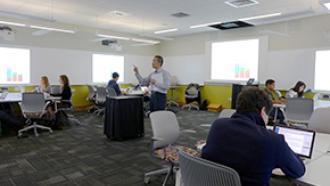 Teaching room Carson 61 in Baker-Berry Library at Dartmouth College