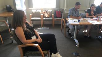 Katie Harding facilitating