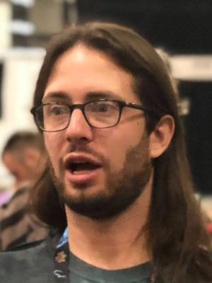 Max Seidman long hair beard and glasses