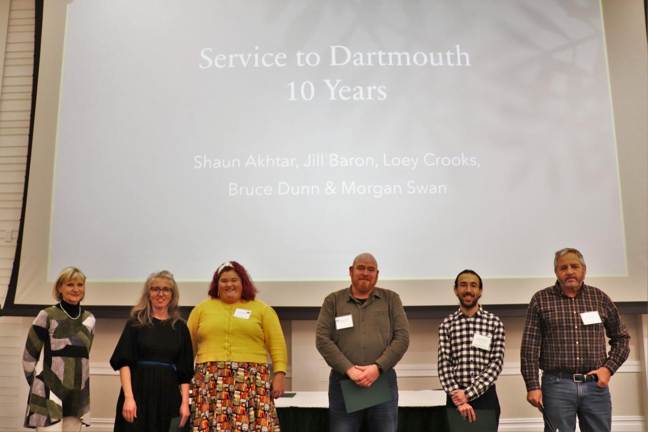 10 year recipients at 2022 holiday party awards ceremony