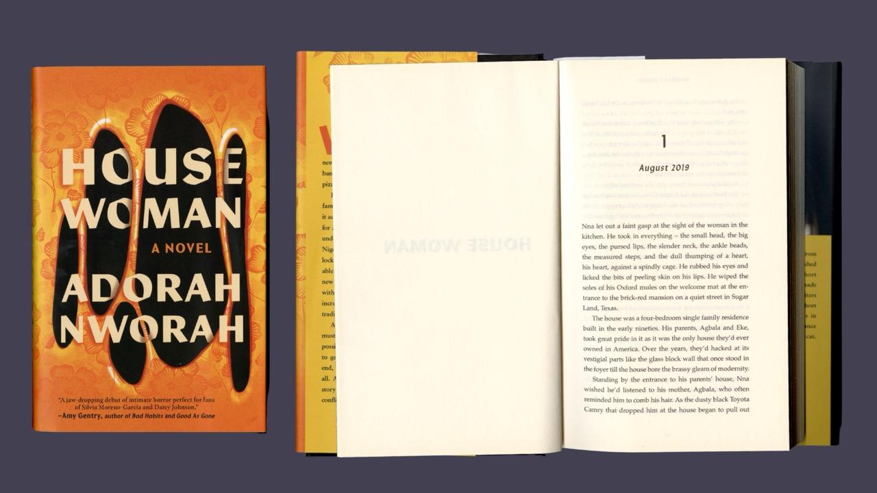 house woman book cover and first page