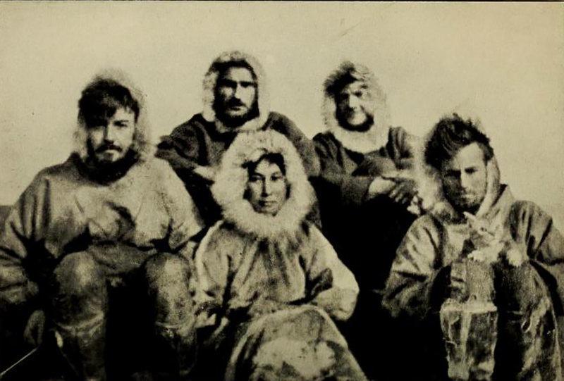 The five members of the 1921 Wrangel Island Expedition team