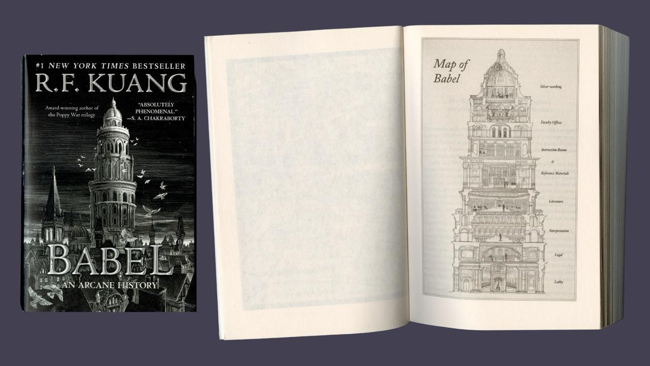 babel book cover and first page insert