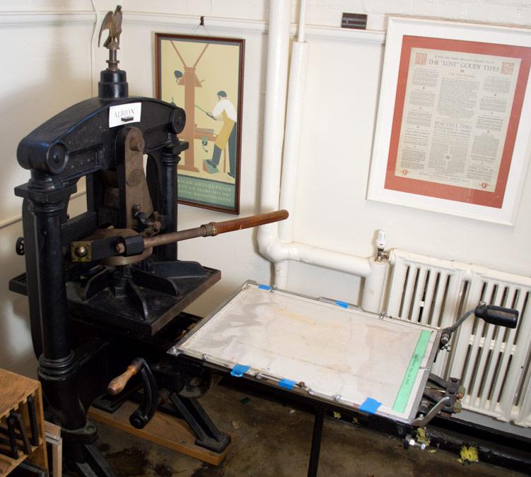 Albion hand press