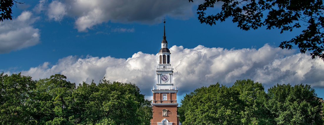 photo of baker library tower