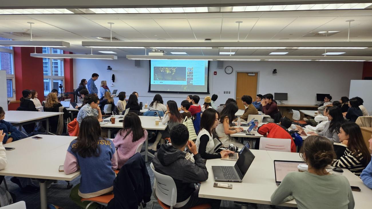 "ASCL 70.22 Developing Vietnam: History, Environment, and Culture" gather to show their final mini films in The LINK