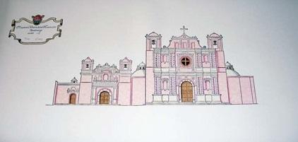 Drawing of a church