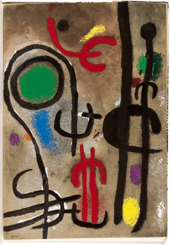 A colorful Miro cartone