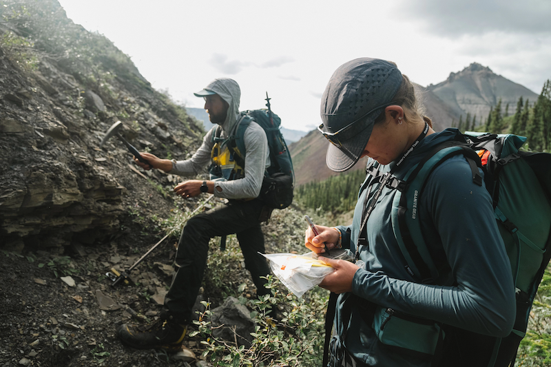 two Dartmouth researchers in the field; photo credit Dartmouth | Robert Gill