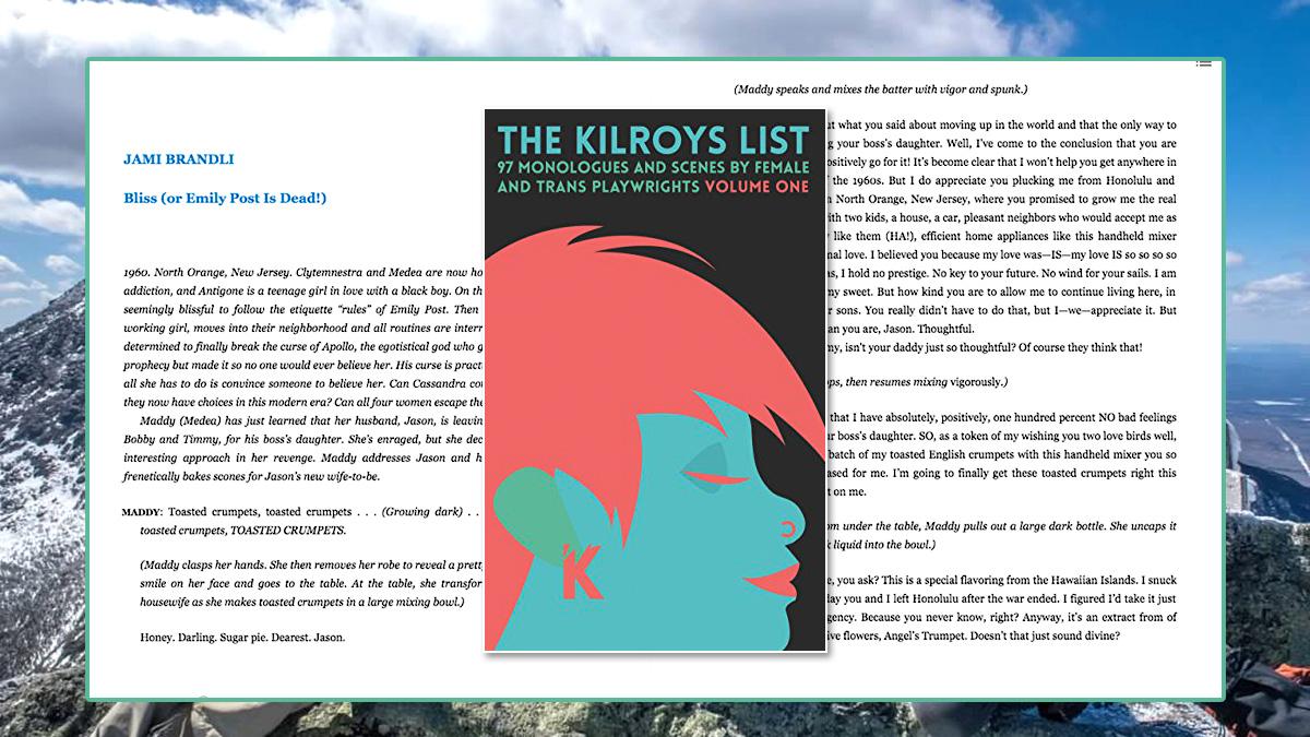 The Kilroys List: 97 Monologues and Scenes by Female and Trans Playwrights, by The Kilroys