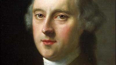 white man, 18th century oil portrait