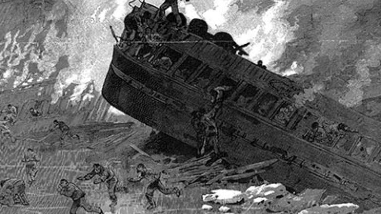Hartford Train Disaster - Leslie's February 12,  1887