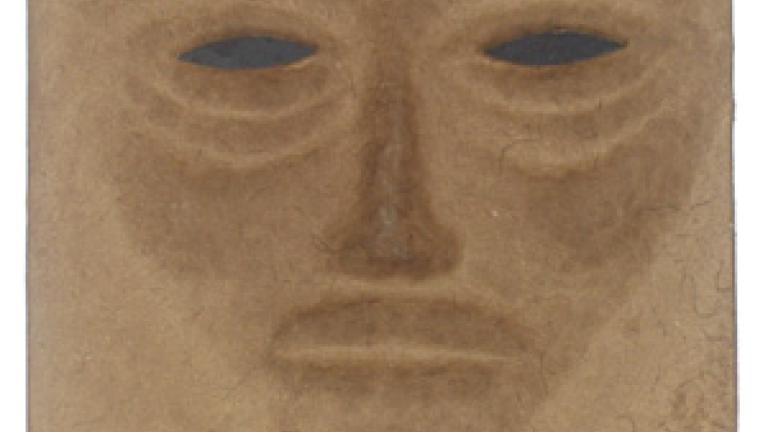 Image of a face from an artist's book