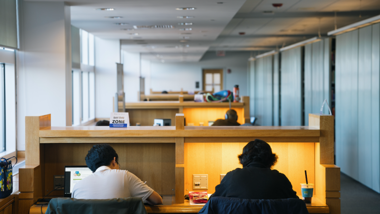 Carrels in the Dartmouth library