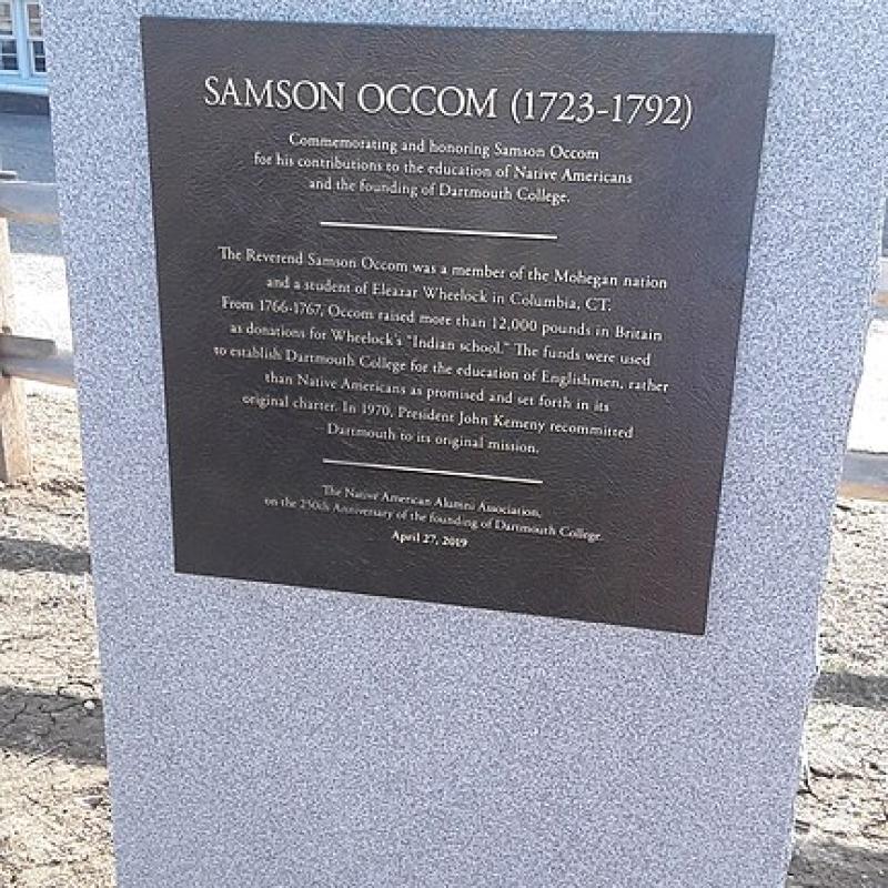 Occom Memorial